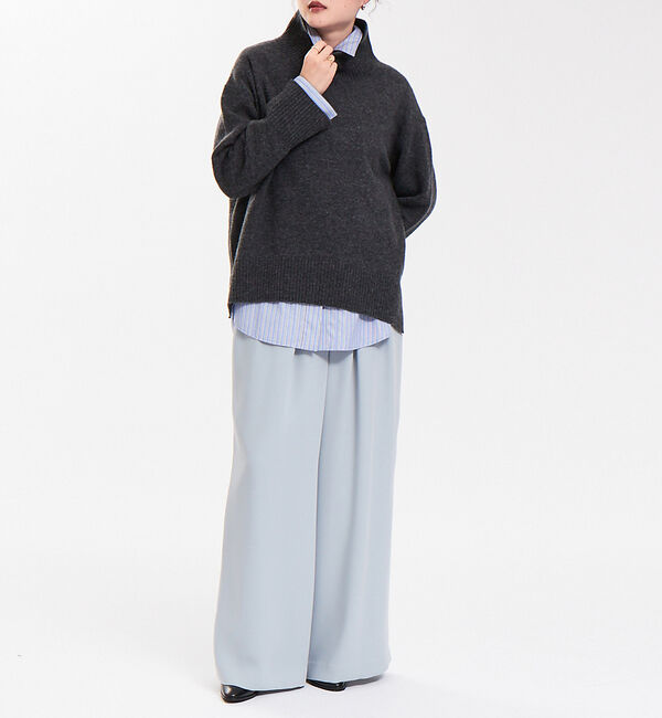 qualite「ストレッチサテンワイドパンツ」|その他|
