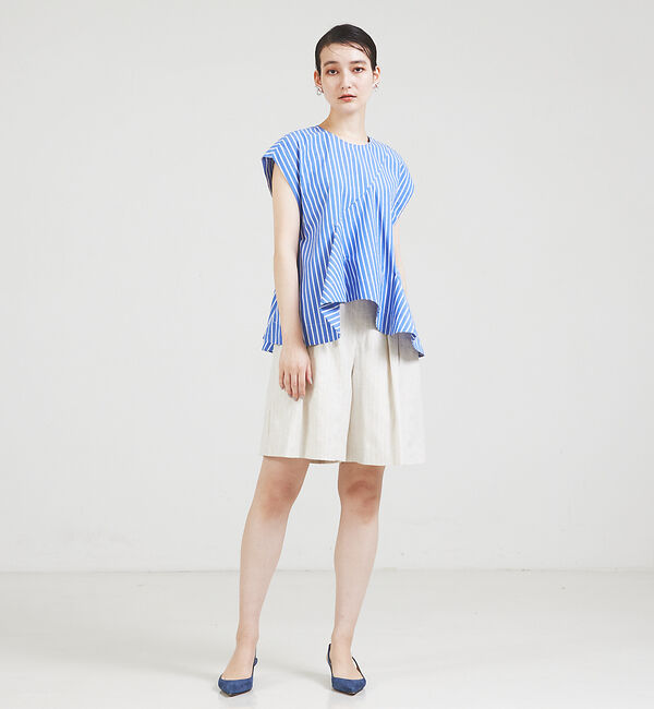 qualite「【セットアップ対応】ランダムヘリンボーンリネンショートパンツ」|その他|