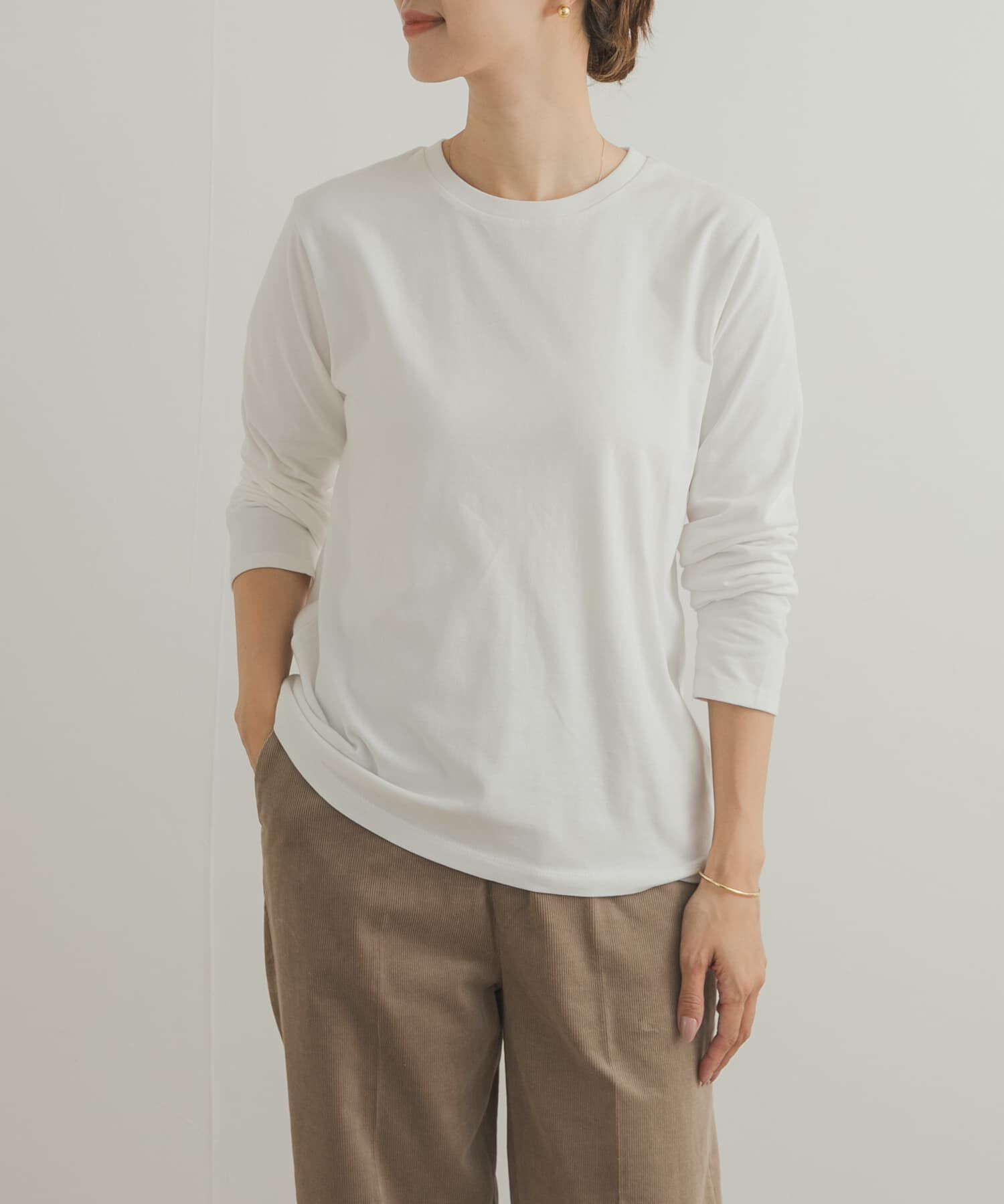 URBAN RESEARCH DOORS「Grow Organic クルーネックロングスリーブTシャツ」|Tシャツ・カットソー|