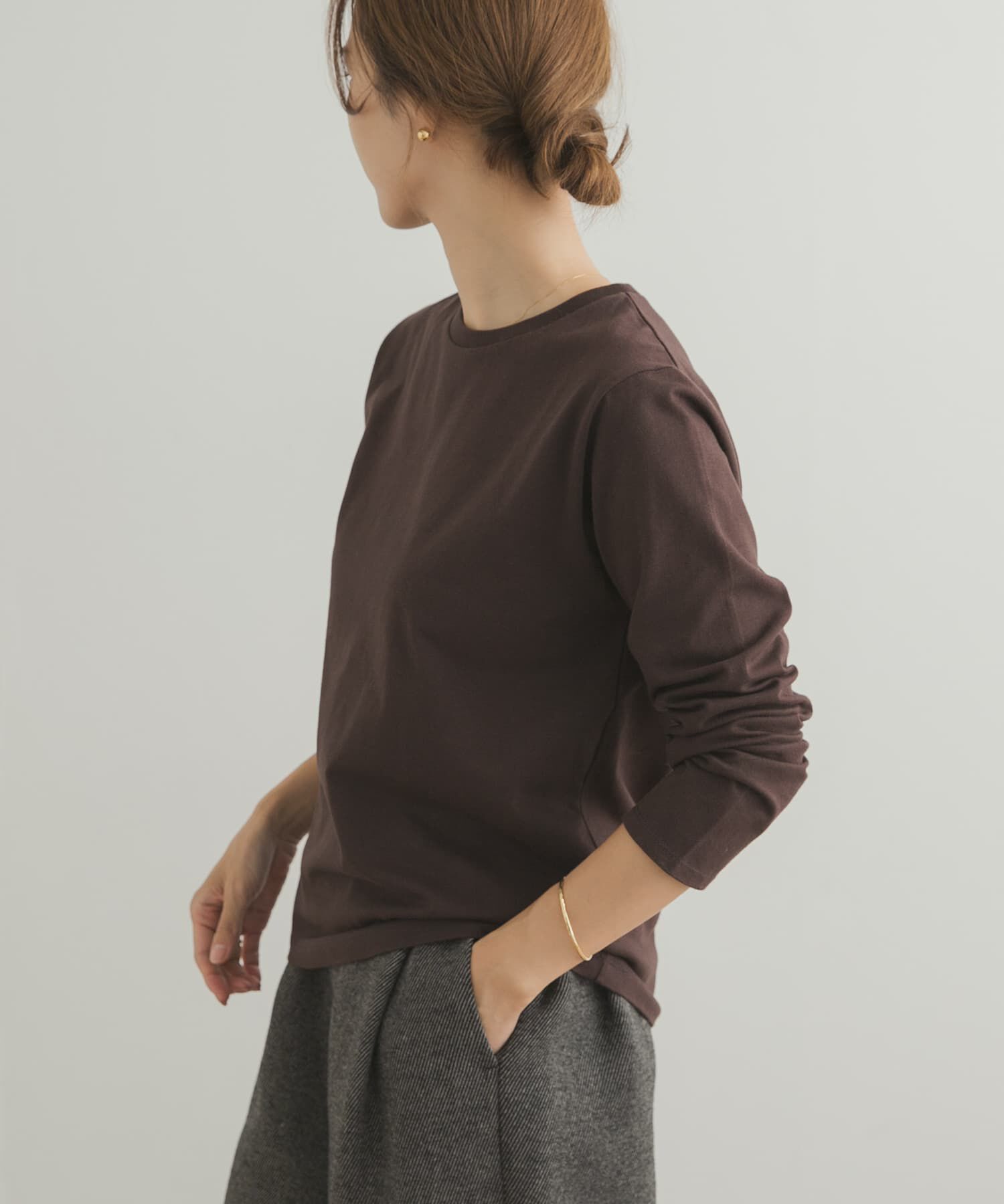 URBAN RESEARCH DOORS「Grow Organic クルーネックロングスリーブTシャツ」|Tシャツ・カットソー|