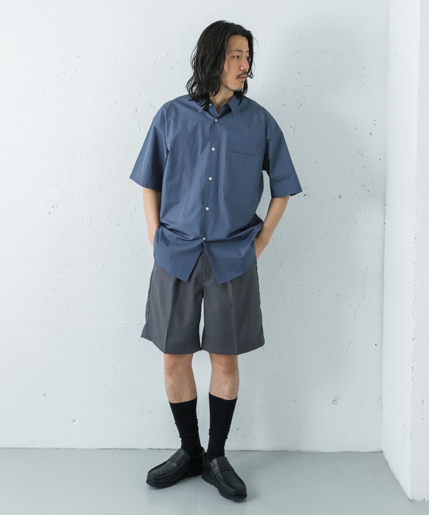URBAN RESEARCH「THOMAS MASON SHORT-SLEEVE OVER SHIRTS」|シャツ・ブラウス|