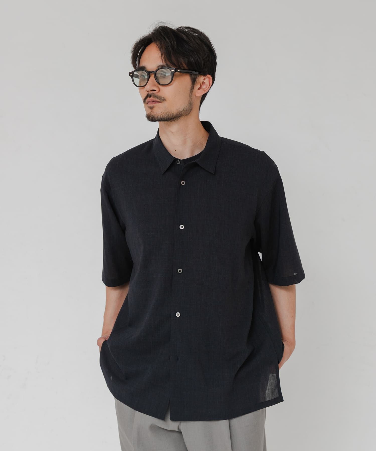 URBAN RESEARCH「『別注』ATON&times;URBAN RESEARCH　WOOL GAUZE SHORT-SLEEVE SHIRTS」|シャツ・ブラウス|