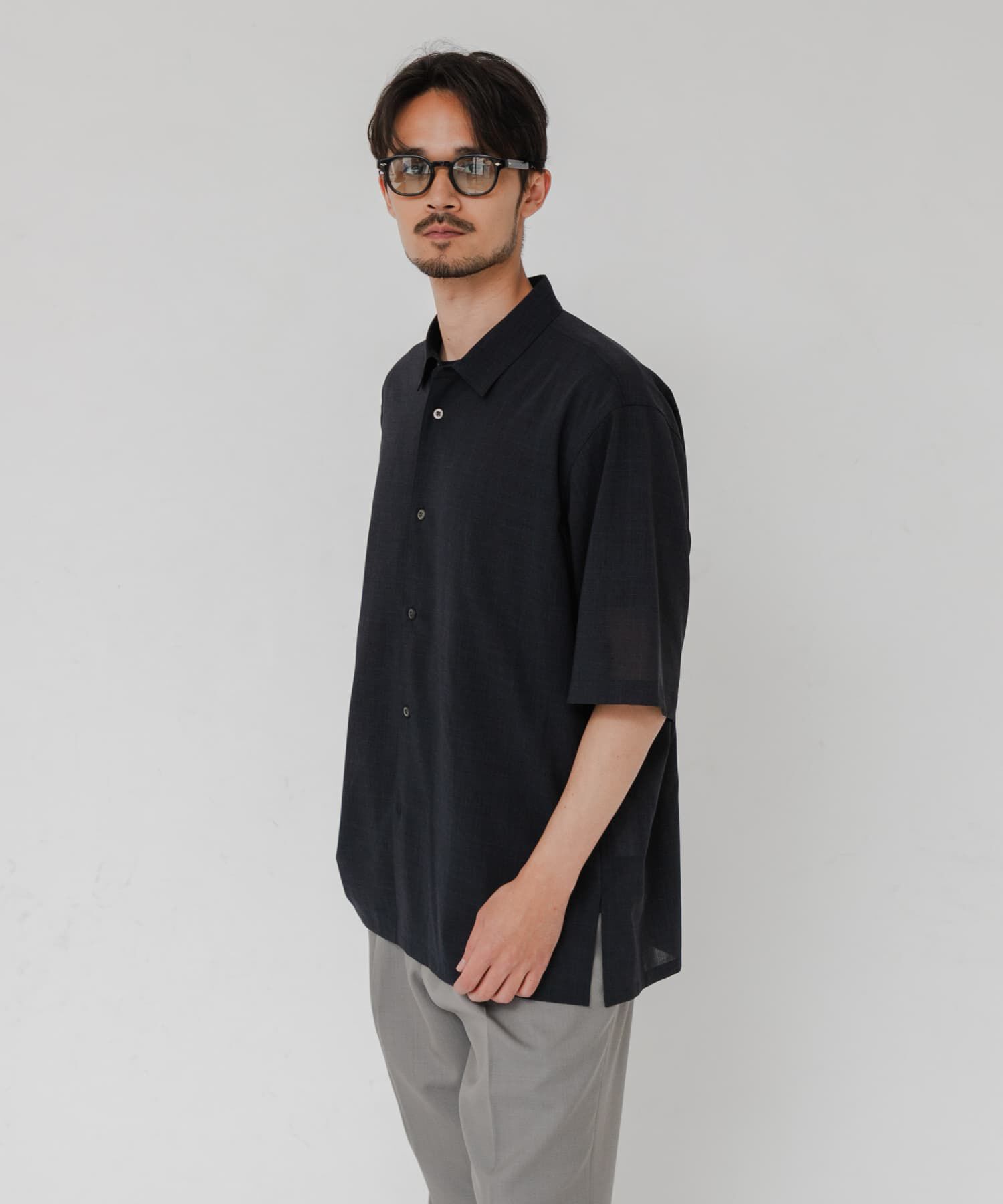 URBAN RESEARCH「『別注』ATON&times;URBAN RESEARCH　WOOL GAUZE SHORT-SLEEVE SHIRTS」|シャツ・ブラウス|