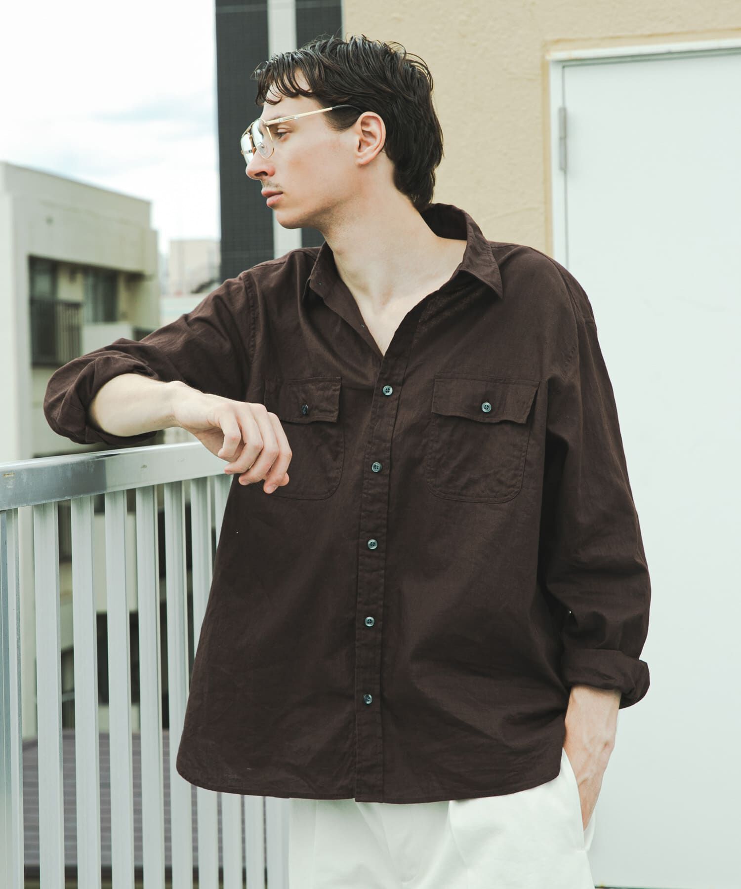 URBAN RESEARCH「『別注』BROOKS BROTHERS&times;URBAN RESEARCH　SAFARI SHIRTS LONG-SLEEVE」|シャツ・ブラウス|