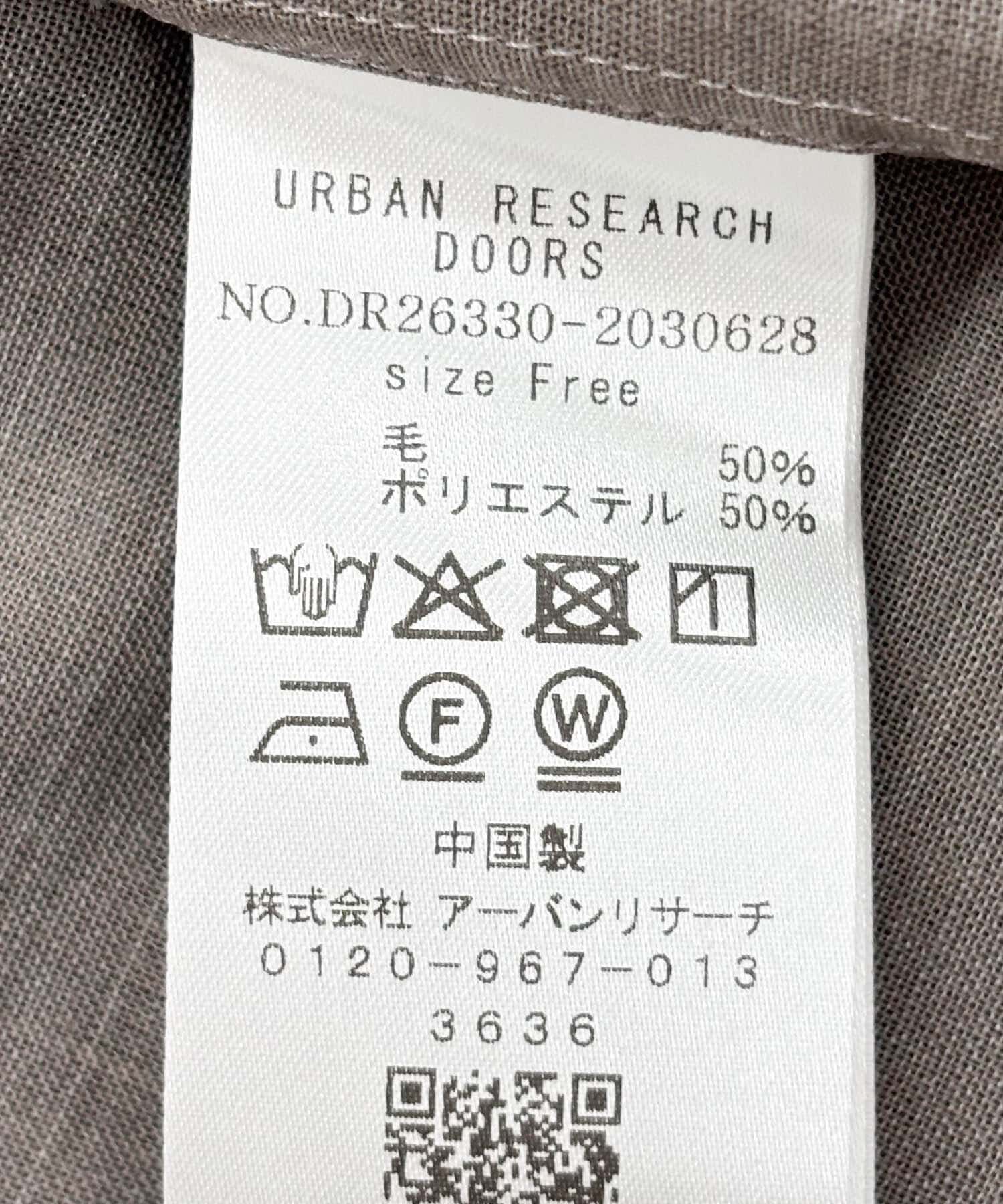 URBAN RESEARCH DOORS「Wool Blend Basic Shirts」|シャツ・ブラウス|