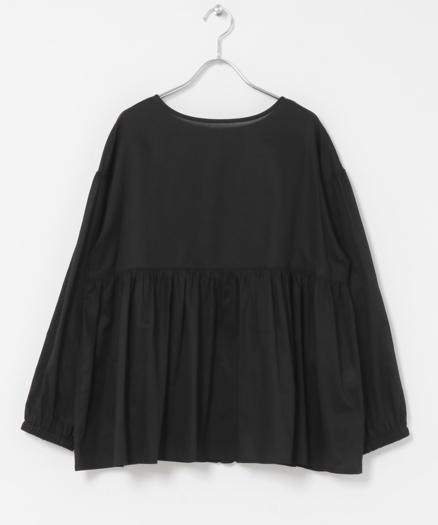 URBAN RESEARCH DOORS「コットンツイル2WAYギャザーブラウス 26AW」|シャツ・ブラウス|