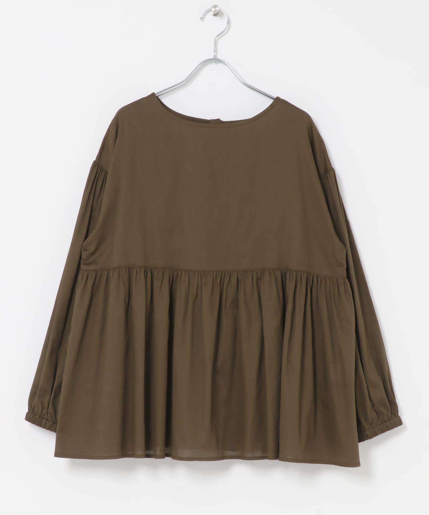 URBAN RESEARCH DOORS「コットンツイル2WAYギャザーブラウス 26AW」|シャツ・ブラウス|