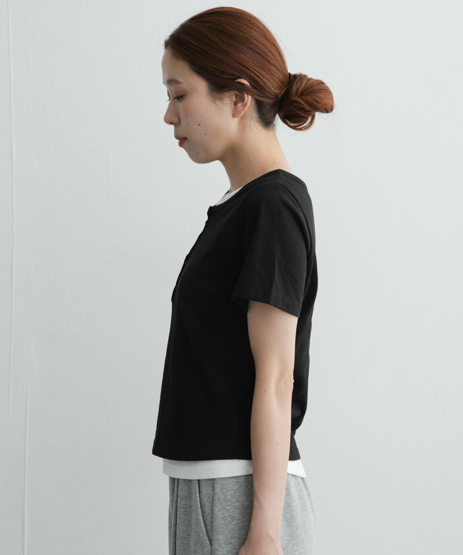Sonny Label 「レイヤードライクヘンリーネックプルオーバー」|Tシャツ・カットソー|