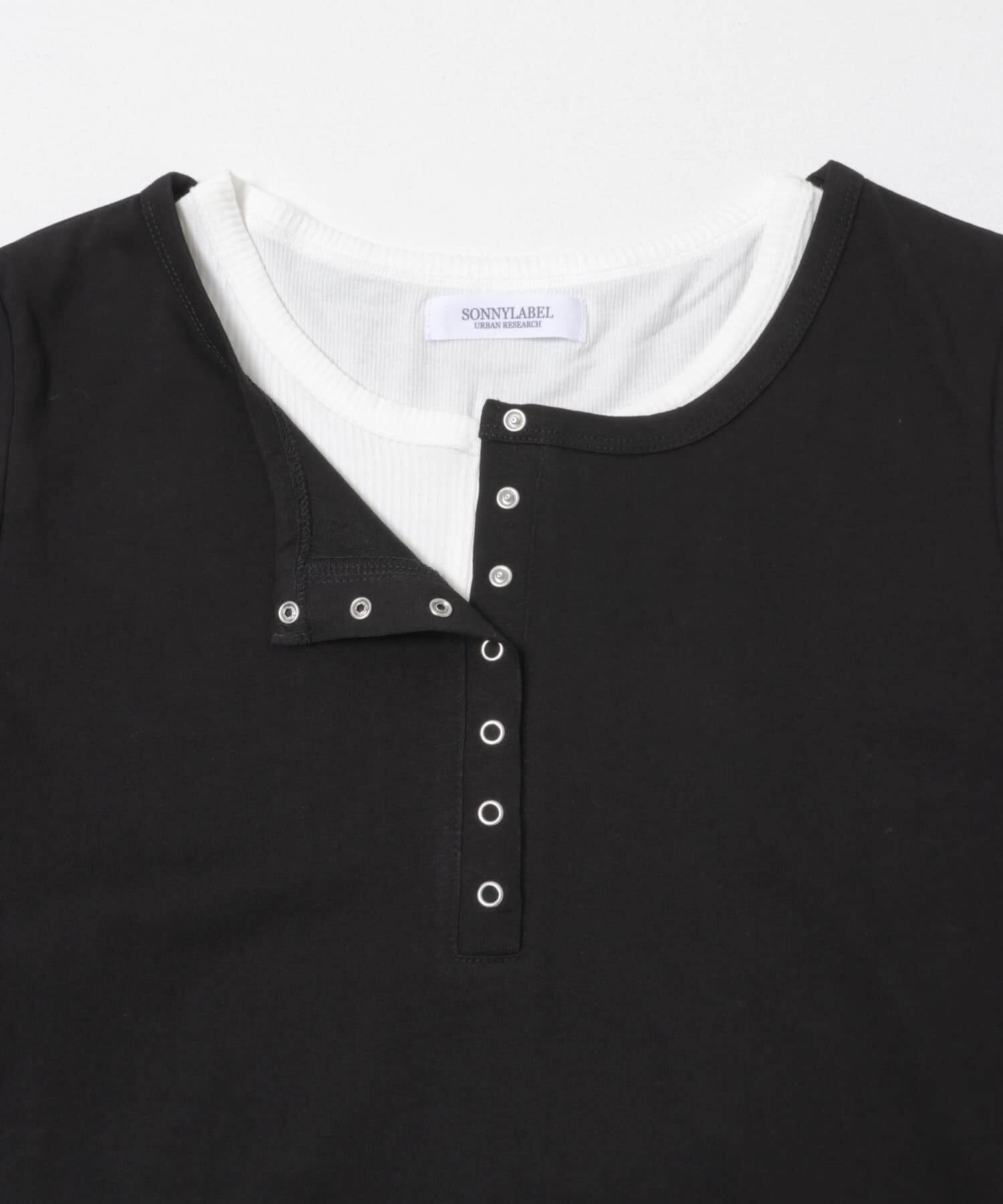 Sonny Label 「レイヤードライクヘンリーネックプルオーバー」|Tシャツ・カットソー|