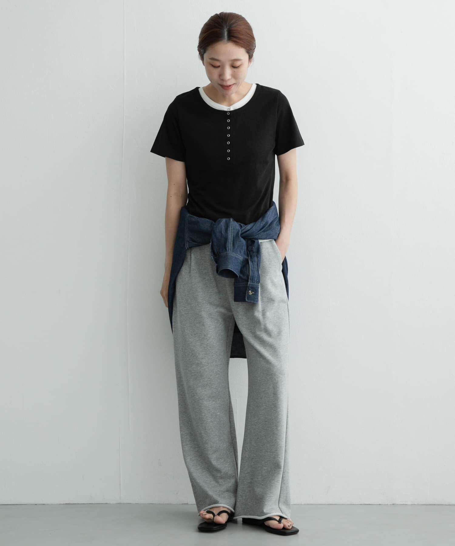 Sonny Label 「レイヤードライクヘンリーネックプルオーバー」|Tシャツ・カットソー|
