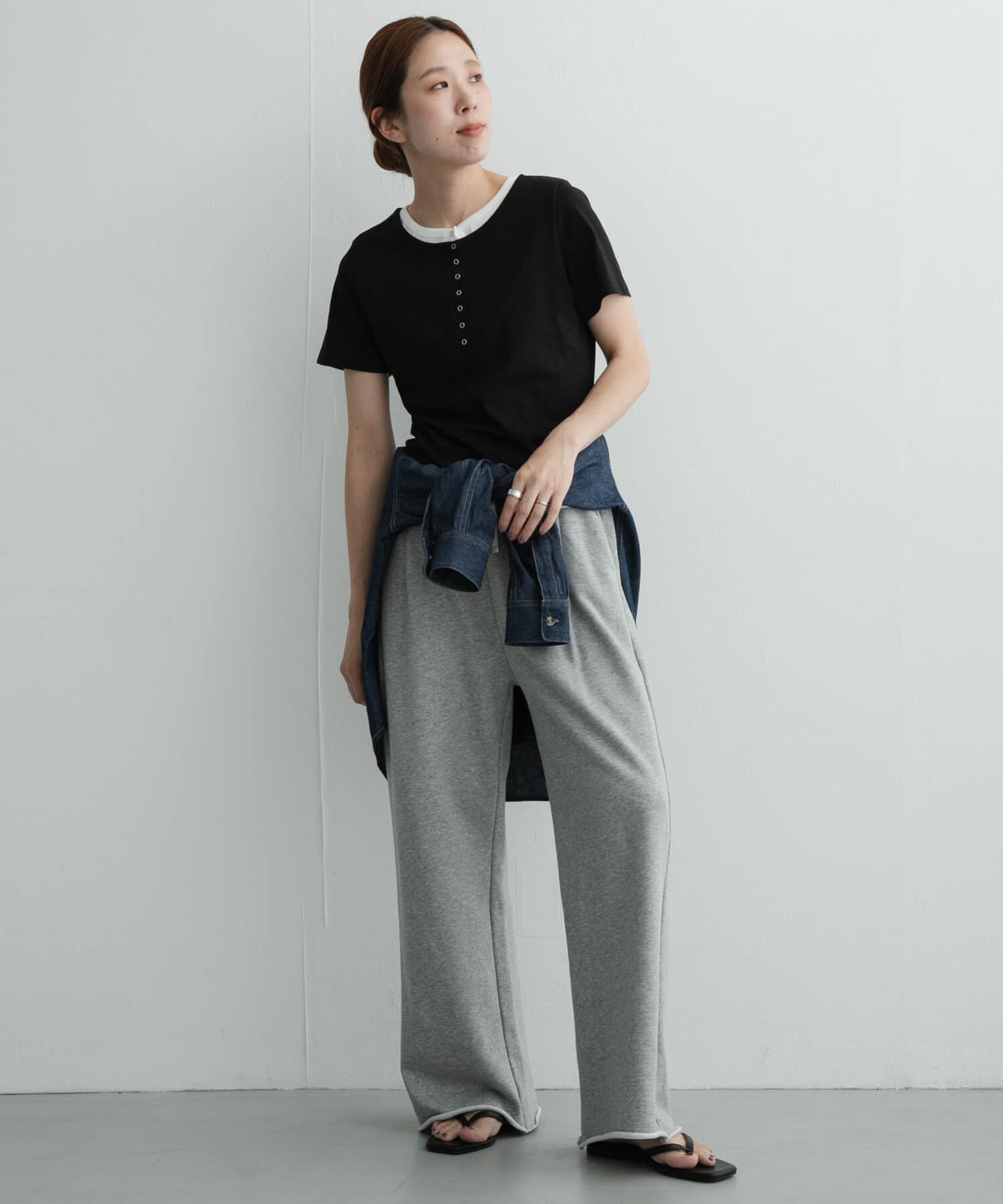 Sonny Label 「レイヤードライクヘンリーネックプルオーバー」|Tシャツ・カットソー|