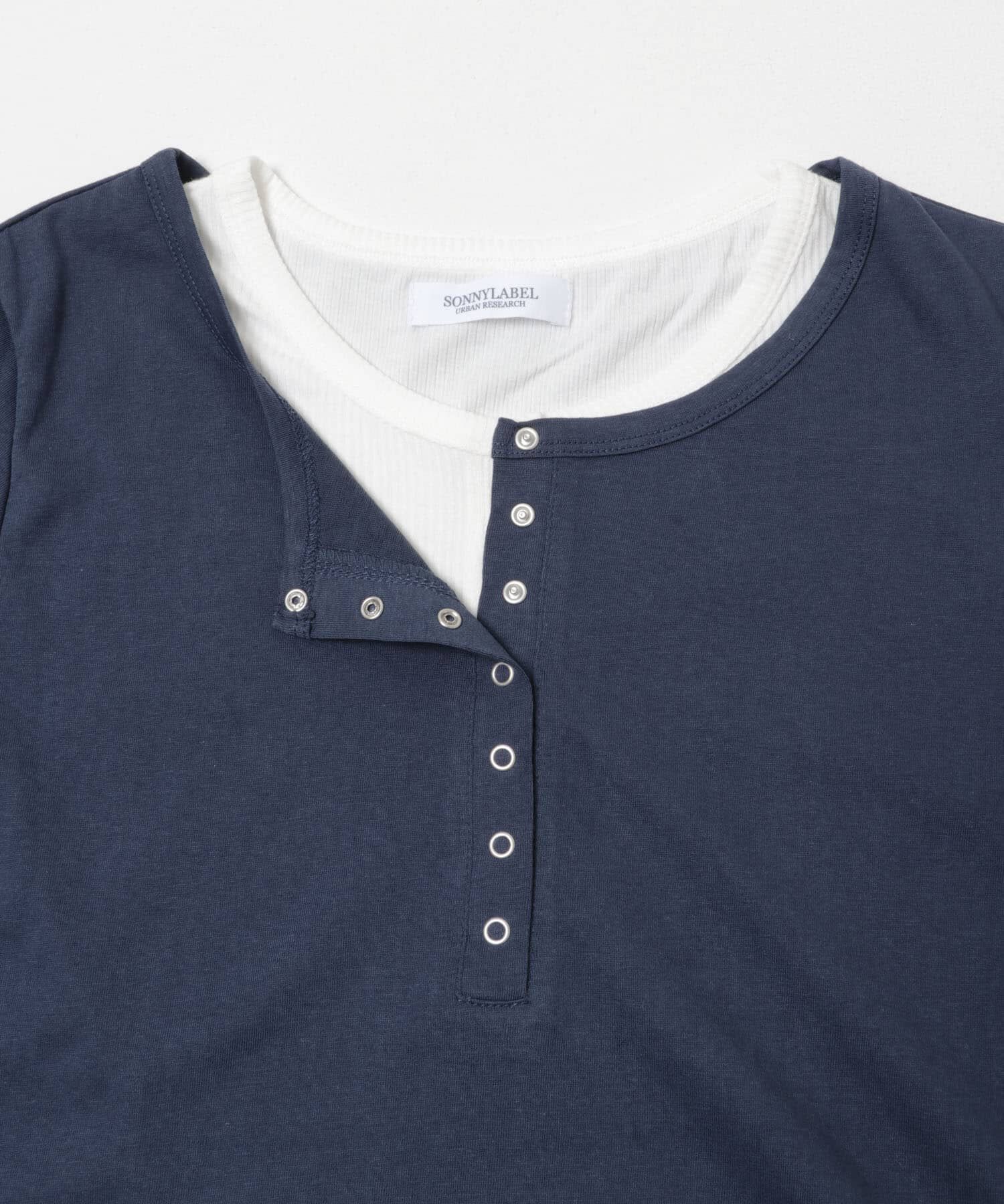 Sonny Label 「レイヤードライクヘンリーネックプルオーバー」|Tシャツ・カットソー|