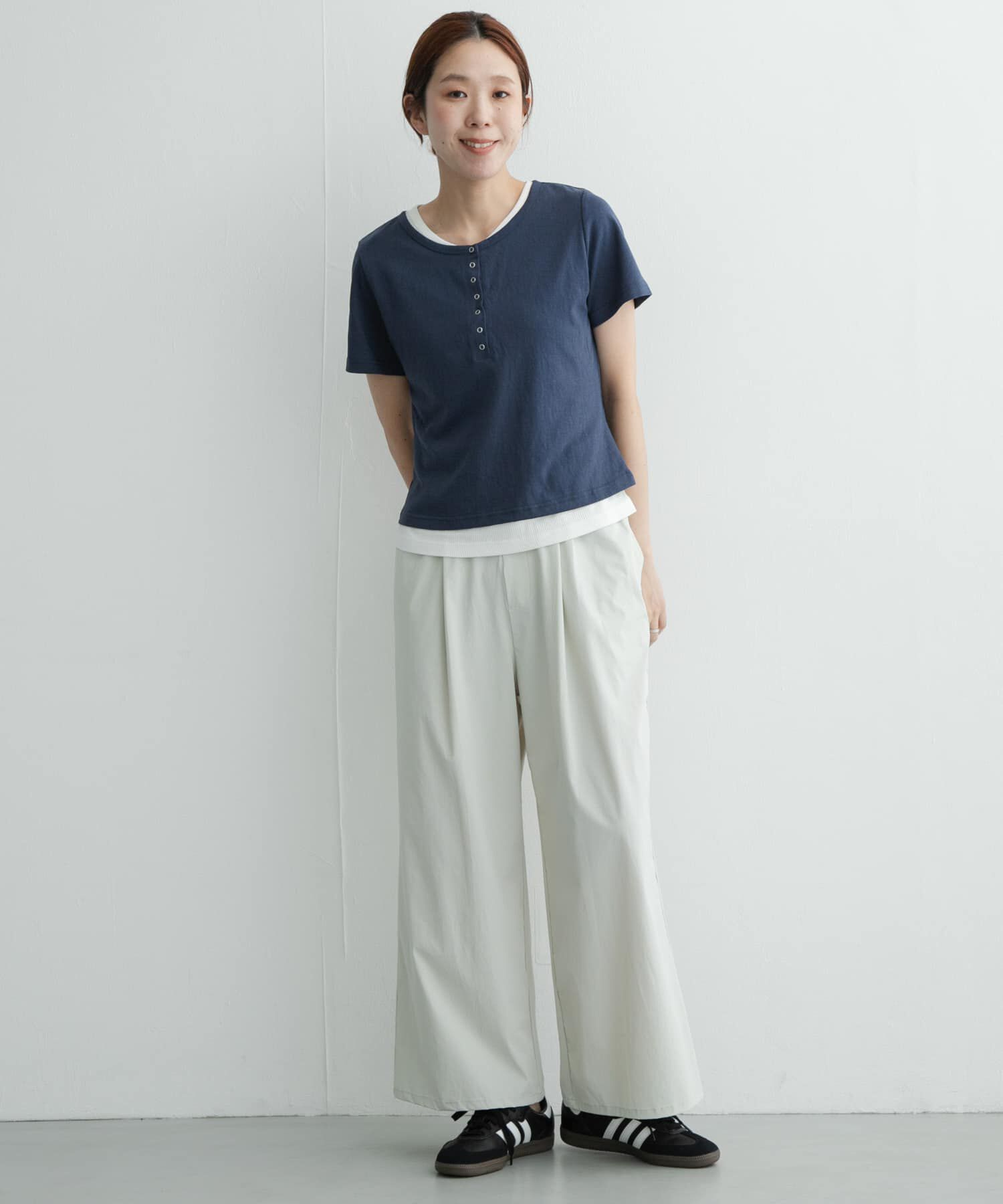 Sonny Label 「レイヤードライクヘンリーネックプルオーバー」|Tシャツ・カットソー|