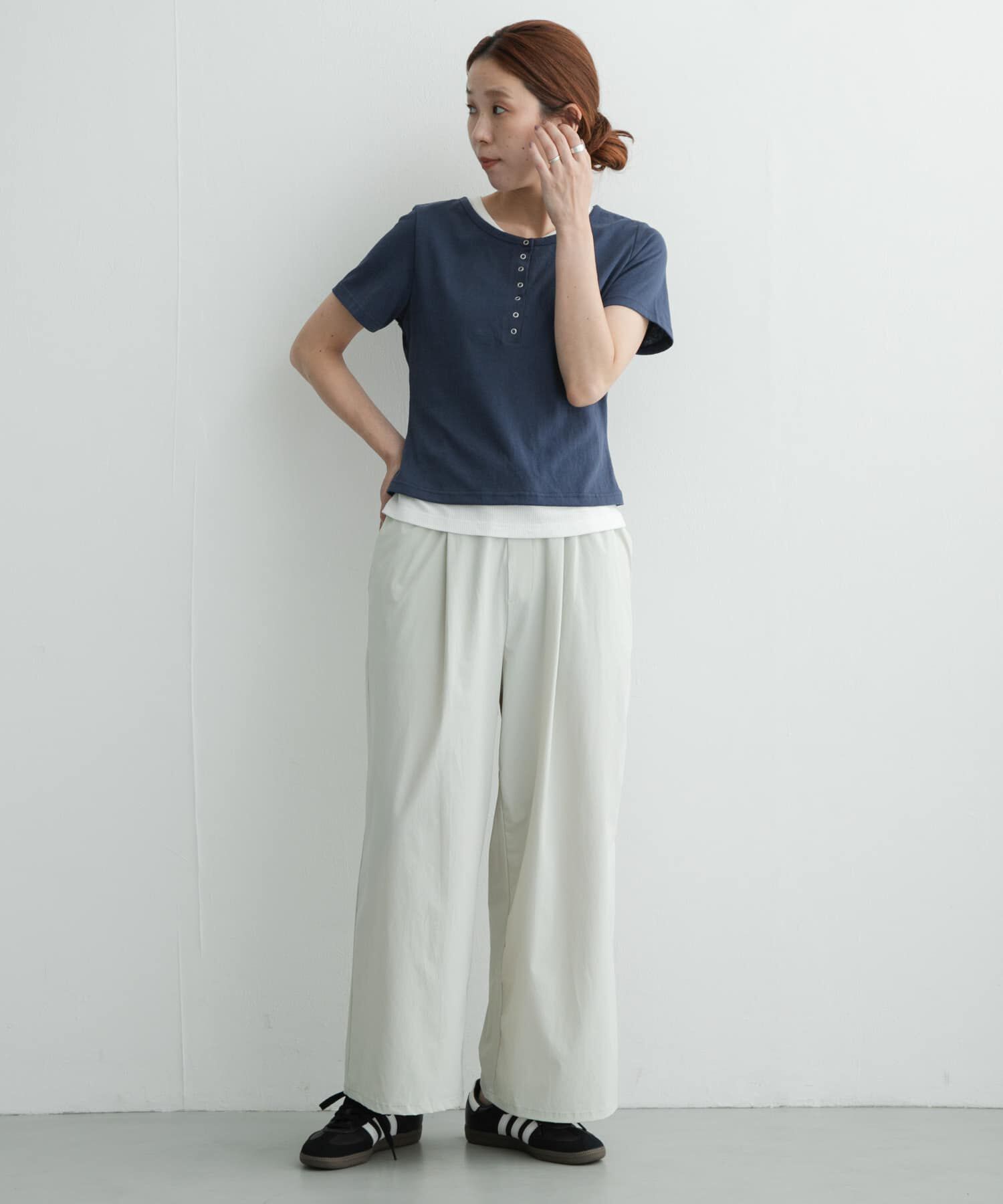 Sonny Label 「レイヤードライクヘンリーネックプルオーバー」|Tシャツ・カットソー|