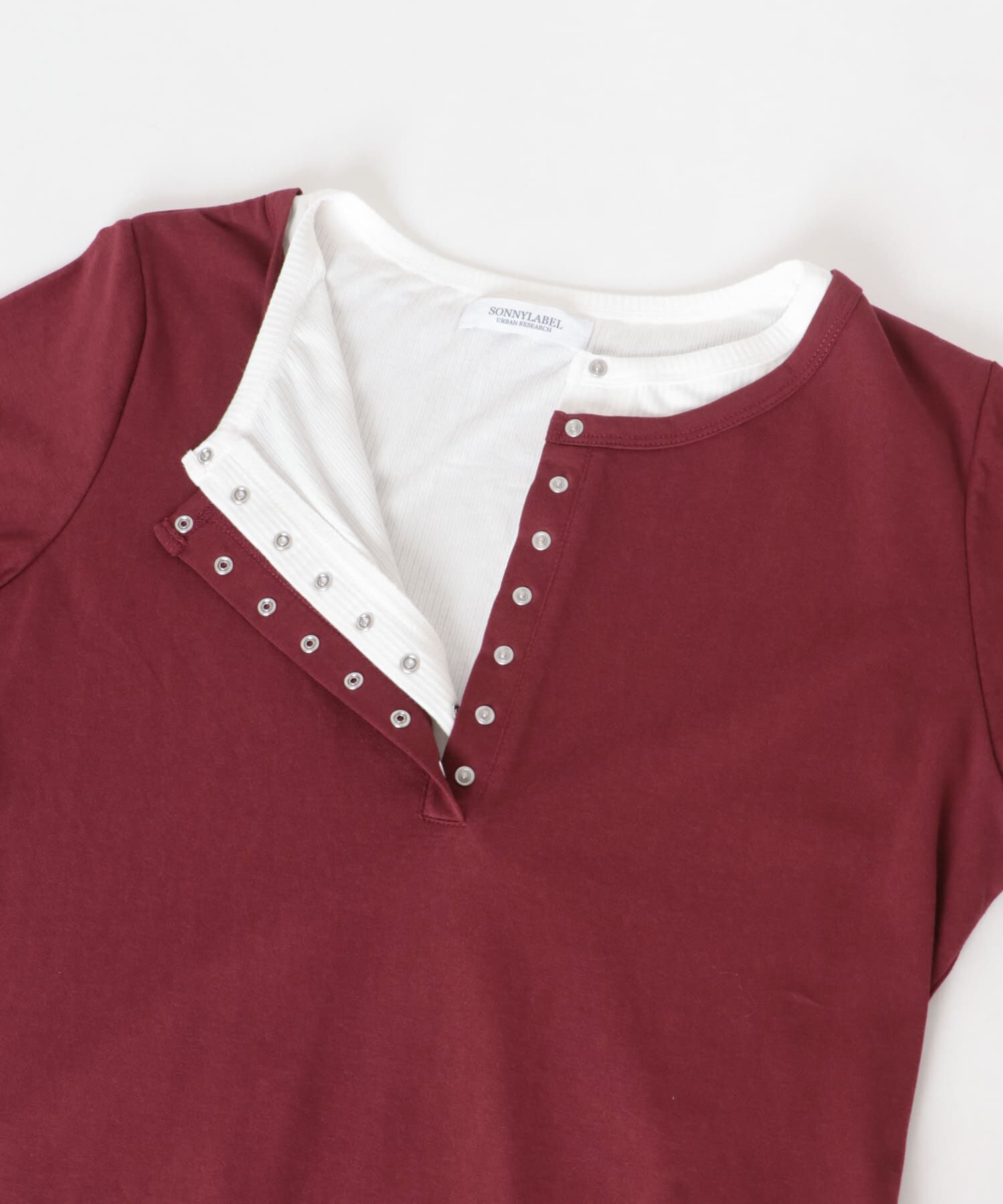 Sonny Label 「レイヤードライクヘンリーネックプルオーバー」|Tシャツ・カットソー|