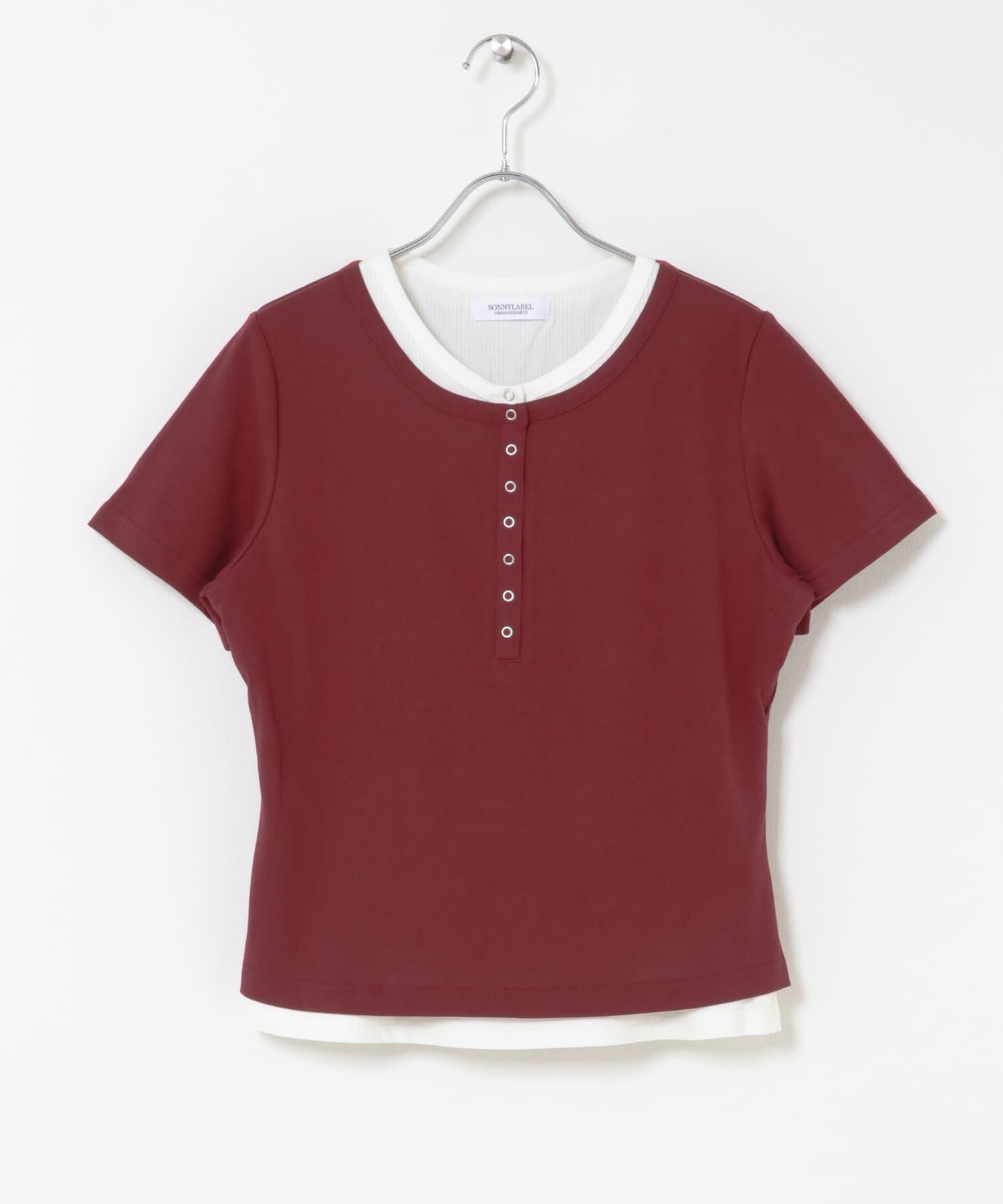 Sonny Label 「レイヤードライクヘンリーネックプルオーバー」|Tシャツ・カットソー|