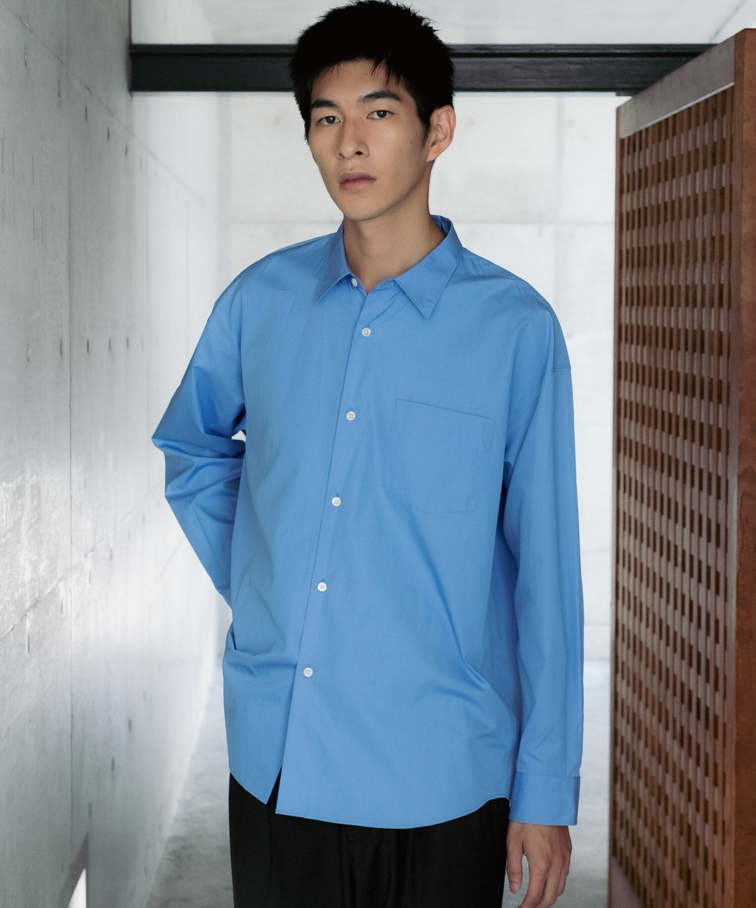 URBAN RESEARCH「new basic　THOMAS MASON LONG-SLEEVE OVER SHIRTS」|シャツ・ブラウス|