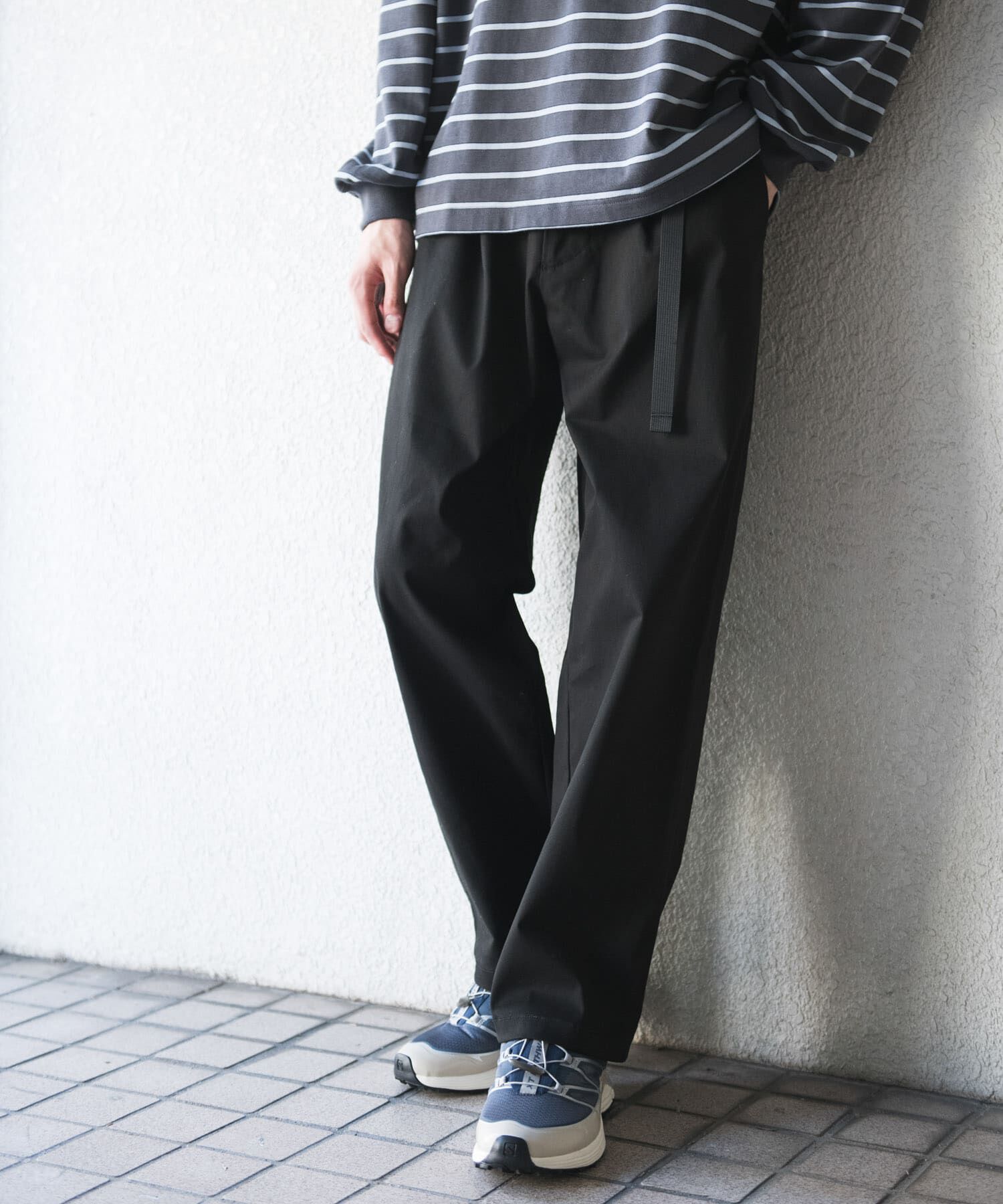 URBAN RESEARCH DOORS「『WEB限定』ウェビングベルトチノパンツ 26AW」|その他|ブラック