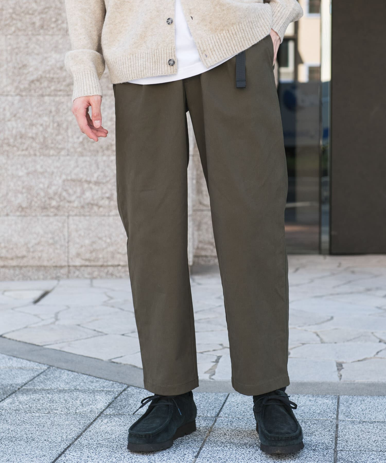 URBAN RESEARCH DOORS「『WEB限定』ウェビングベルトチノパンツ 26AW」|その他|オリーブ