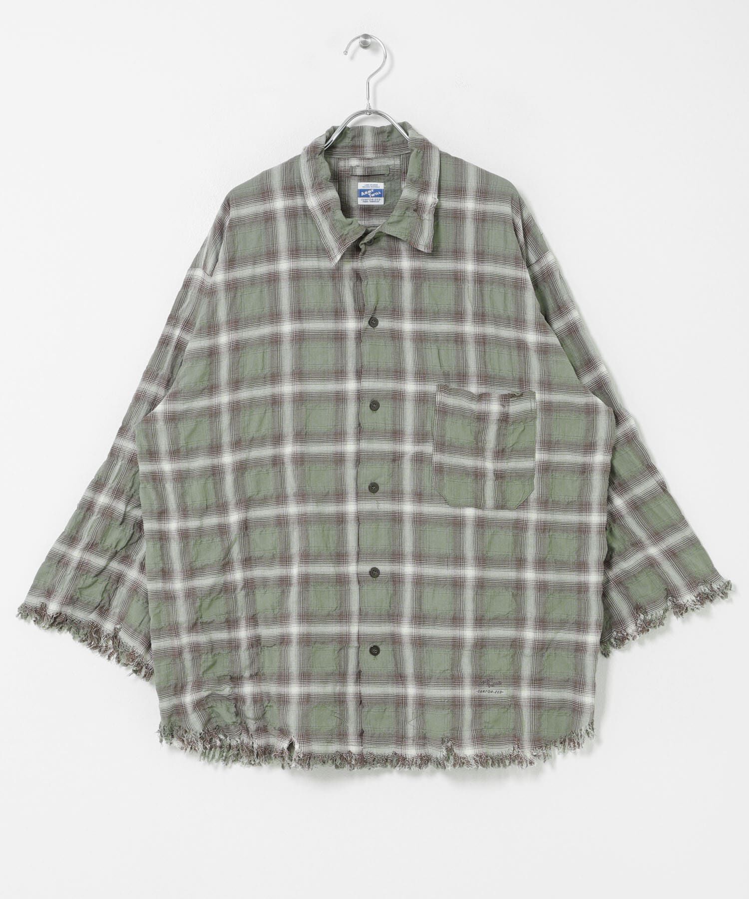 Sonny Label 「ARMY TWILL　Checked Utility Shirts」|シャツ・ブラウス|オリーブ