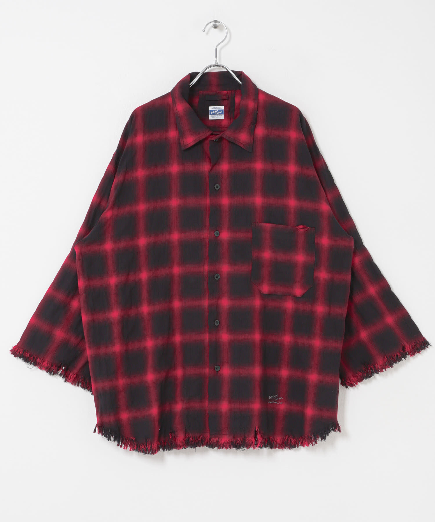 Sonny Label 「ARMY TWILL　Checked Utility Shirts」|シャツ・ブラウス|レッド