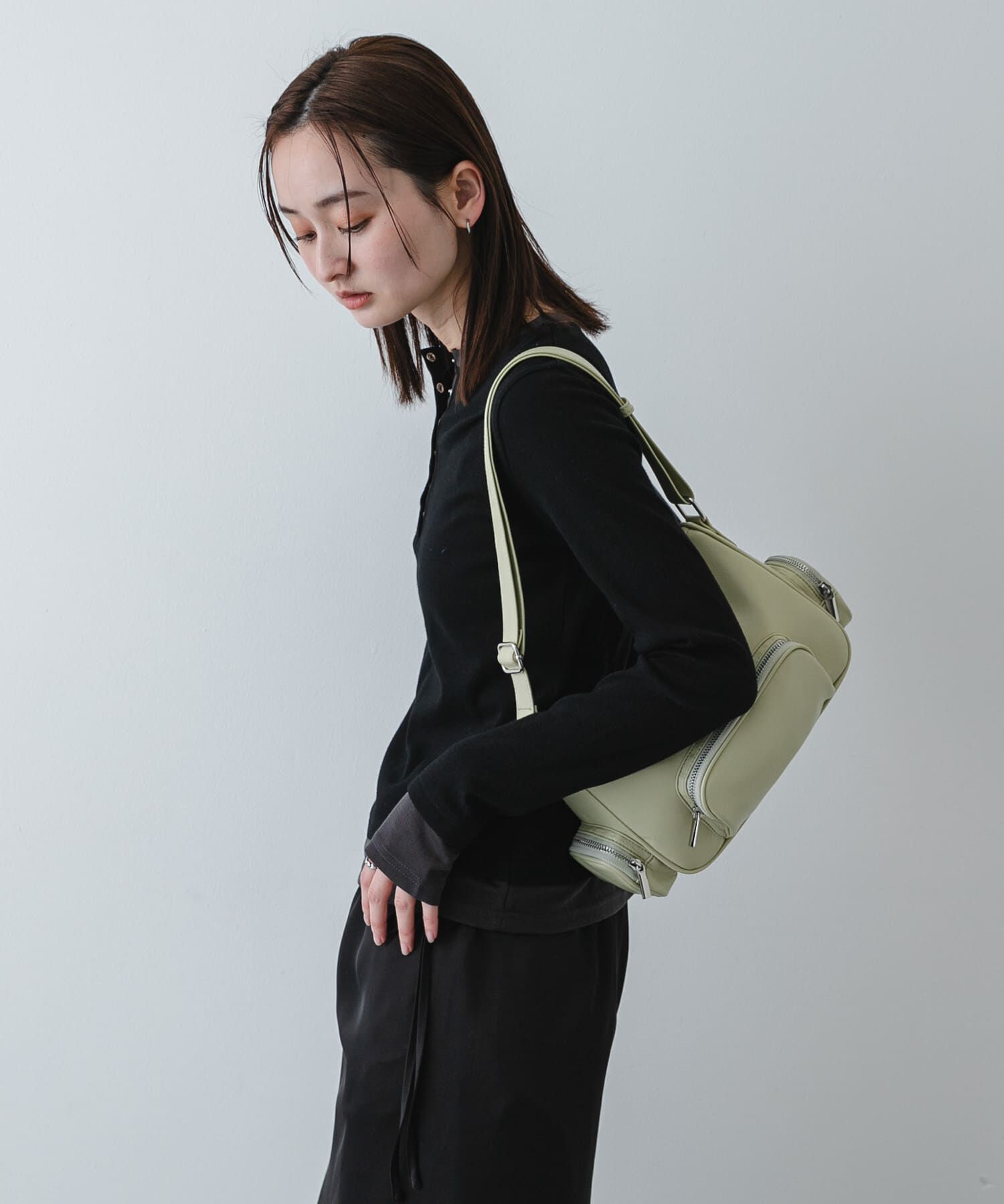 SENSE OF PLACE by URBAN RESEARCH「『洗濯可』ヘンリーネックレイヤードトップ」|Tシャツ・カットソー|
