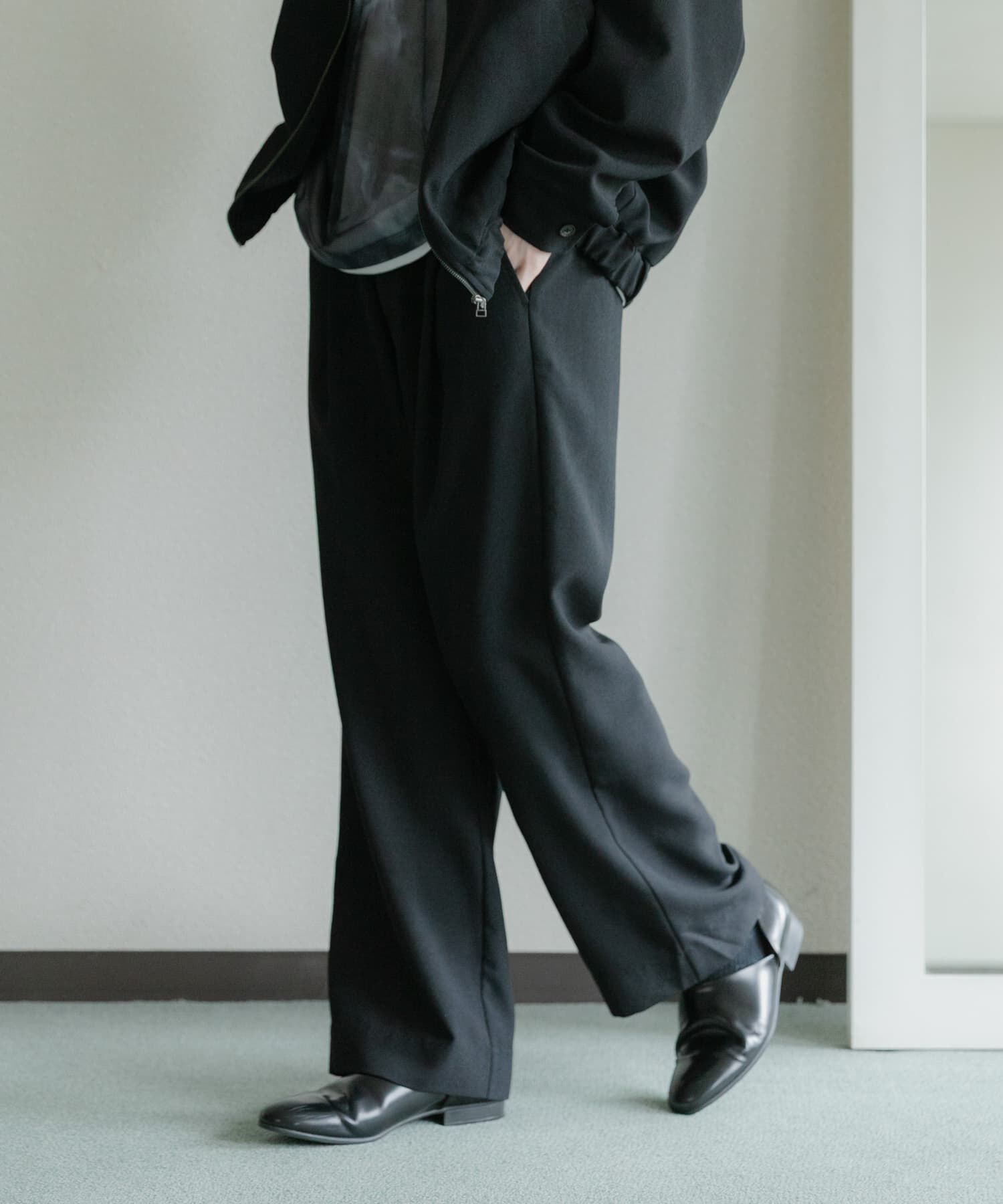 SENSE OF PLACE by URBAN RESEARCH「『UR TECH DRYLUXE』リネンライクワイドパンツ」|その他|