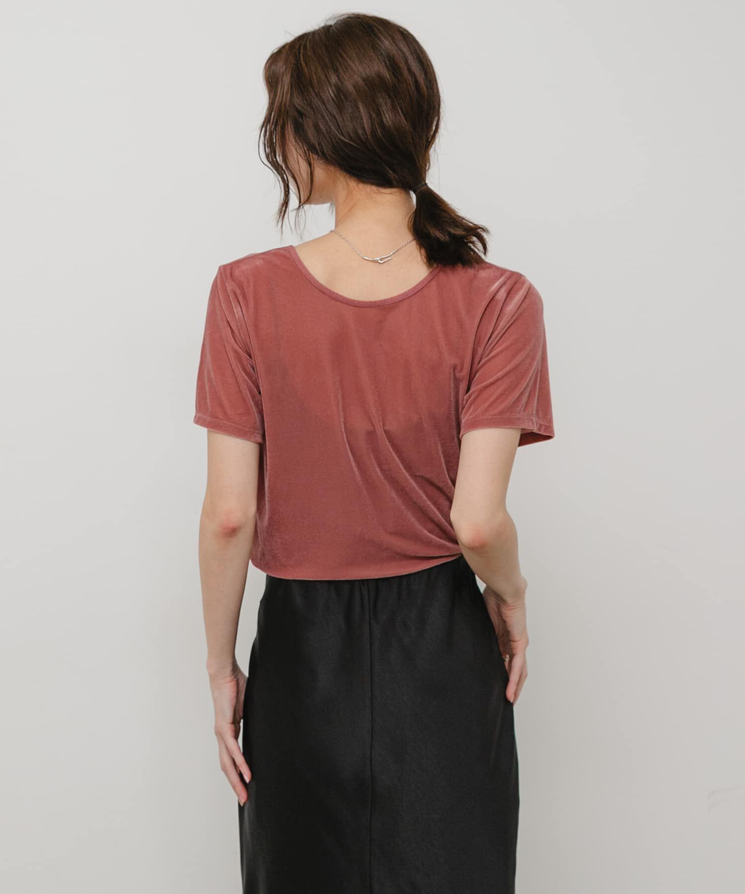 SENSE OF PLACE by URBAN RESEARCH「2WAYシシュウベロアTシャツ」|Tシャツ・カットソー|