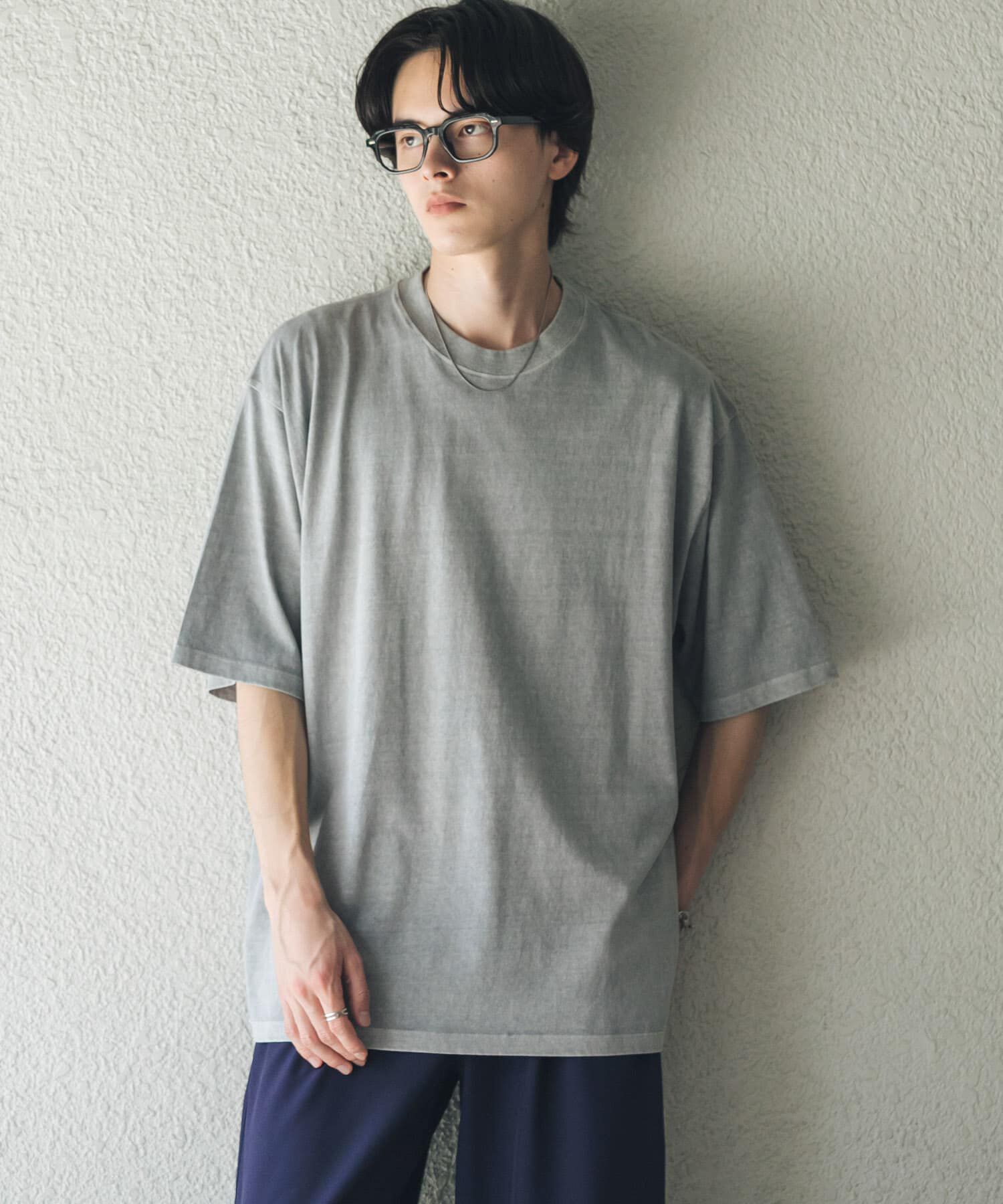 SENSE OF PLACE by URBAN RESEARCH「フェードルーズクルーネックショートスリーブ Tシャツ」|Tシャツ・カットソー|グレー