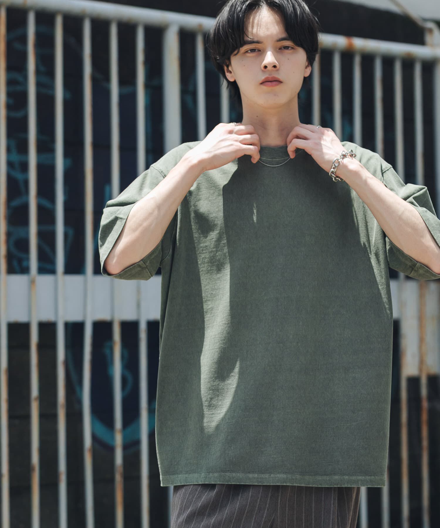 SENSE OF PLACE by URBAN RESEARCH「フェードルーズクルーネックショートスリーブ Tシャツ」|Tシャツ・カットソー|