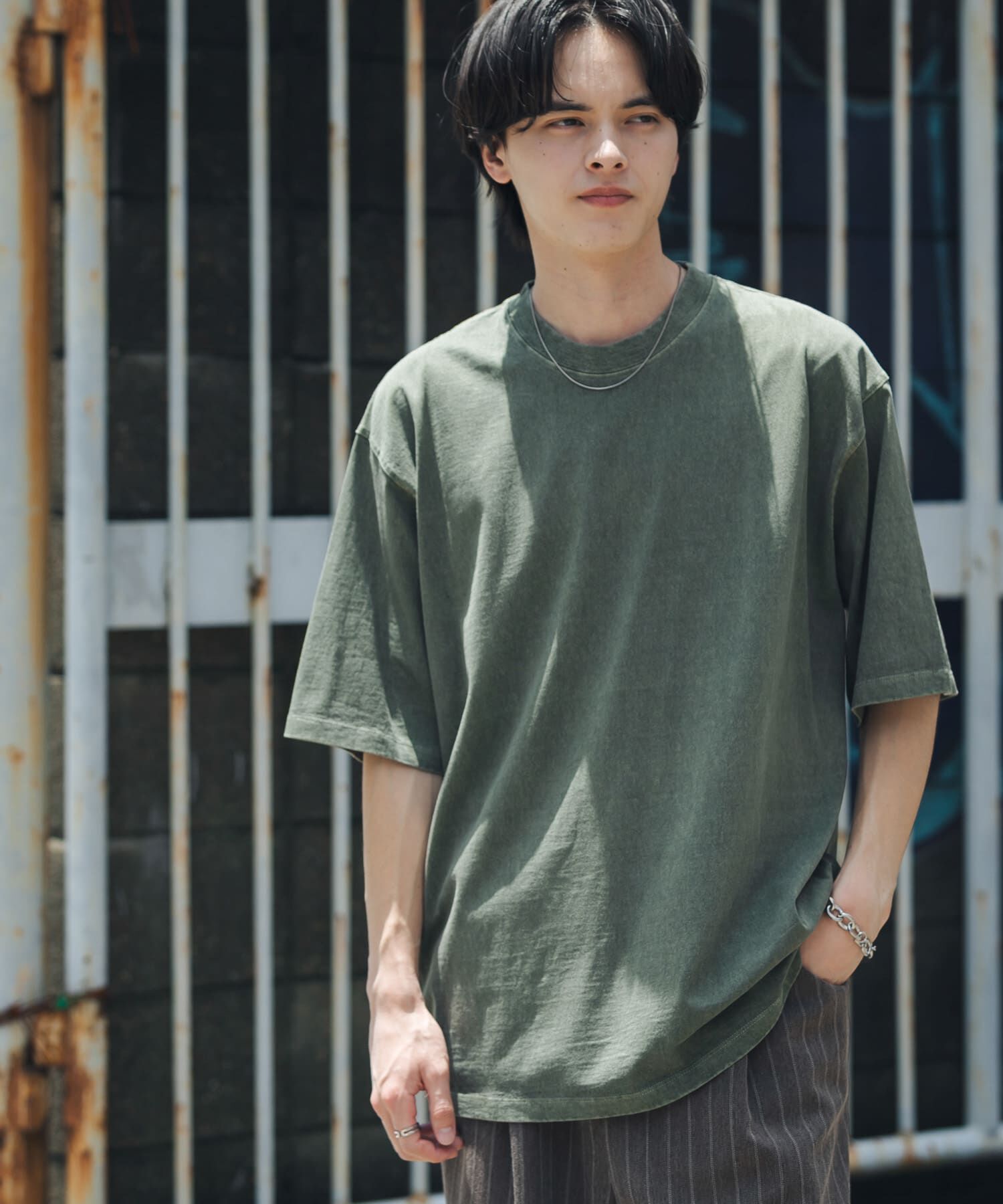 SENSE OF PLACE by URBAN RESEARCH「フェードルーズクルーネックショートスリーブ Tシャツ」|Tシャツ・カットソー|