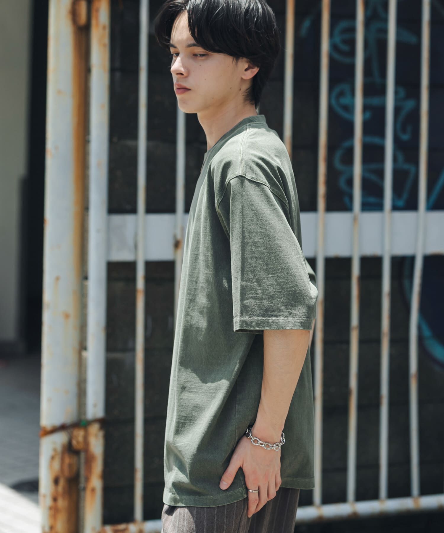 SENSE OF PLACE by URBAN RESEARCH「フェードルーズクルーネックショートスリーブ Tシャツ」|Tシャツ・カットソー|