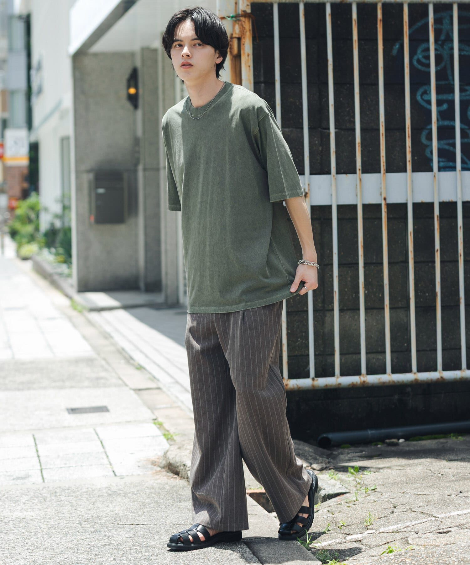 SENSE OF PLACE by URBAN RESEARCH「フェードルーズクルーネックショートスリーブ Tシャツ」|Tシャツ・カットソー|