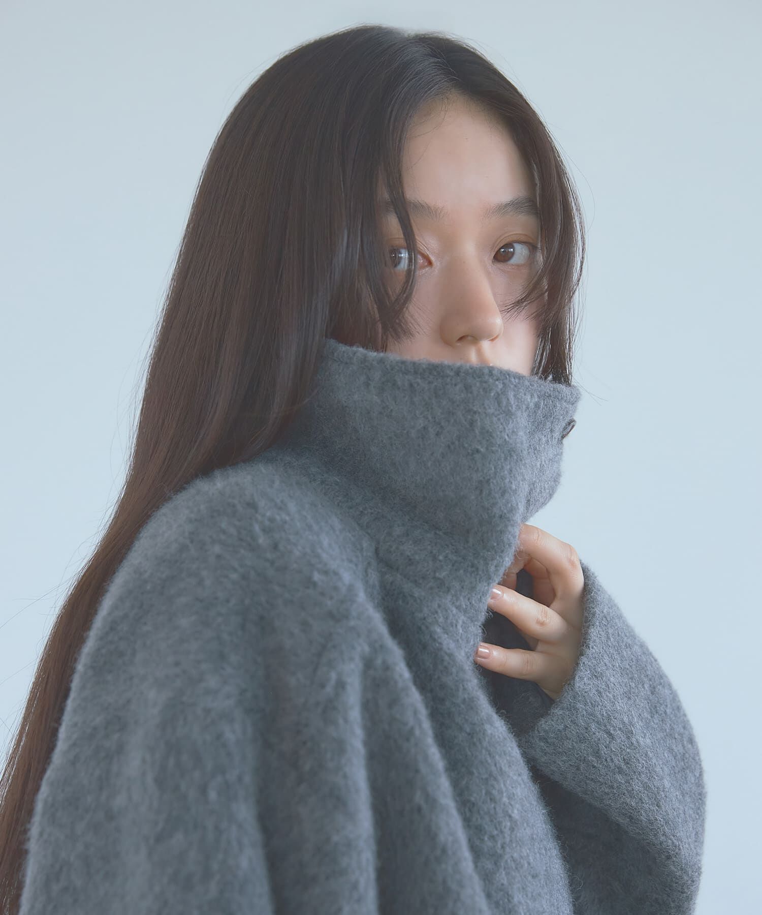 SENSE OF PLACE by URBAN RESEARCH「調温ミックスシャギーミドルコート」|ノーカラーコート|