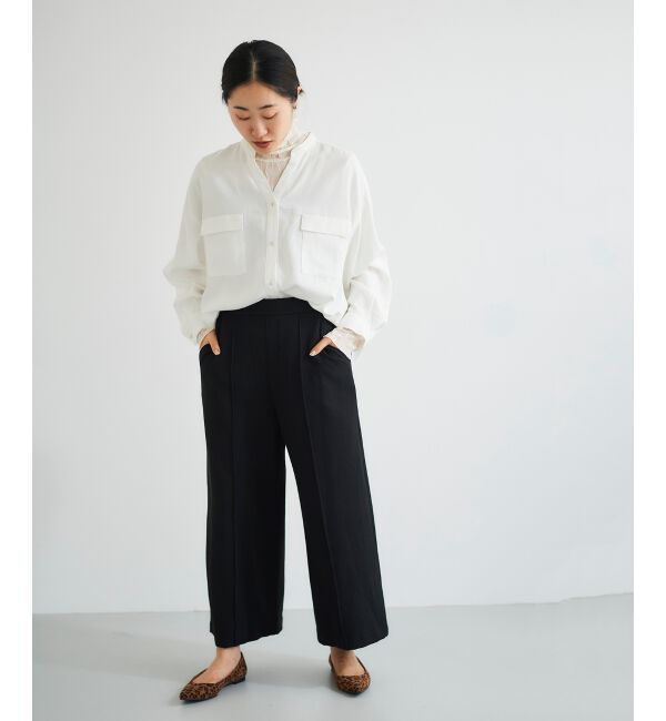 le.coeur blanc「ツイードライクワイドクロップドパンツ」|その他|