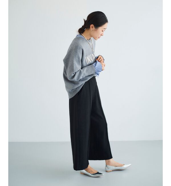 le.coeur blanc「ツイードライクワイドクロップドパンツ」|その他|