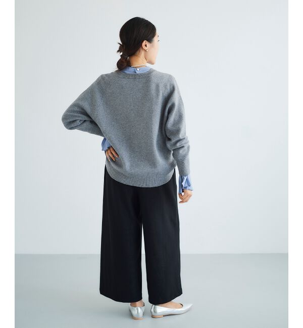 le.coeur blanc「ツイードライクワイドクロップドパンツ」|その他|
