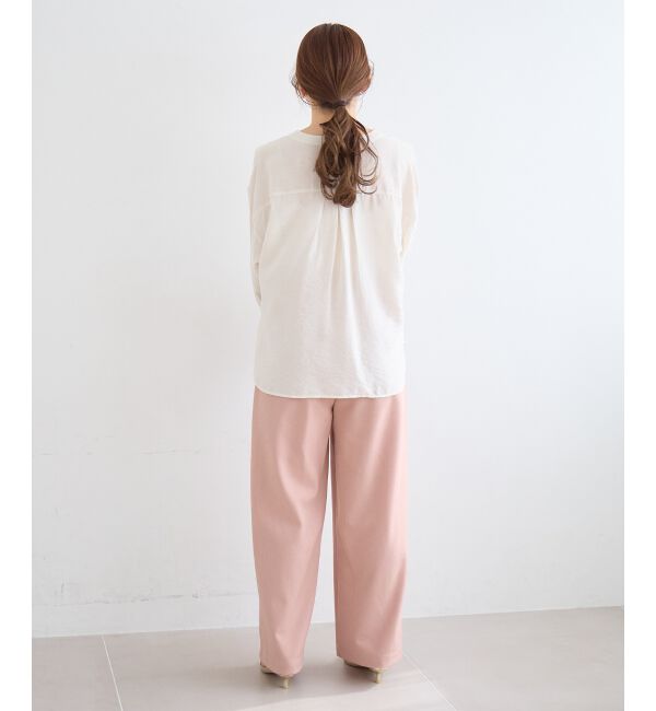  「麻混メランジツータックパンツ」|その他|