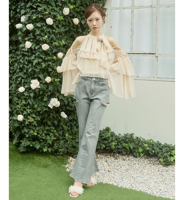  「ローズモチーフシアーフリルセットアップ」|その他|