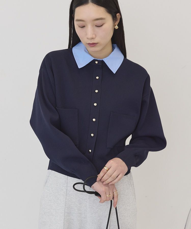 AMERICAN HOLIC「【2WAY】金ボタンカーディガン」|カーディガン|Navy
