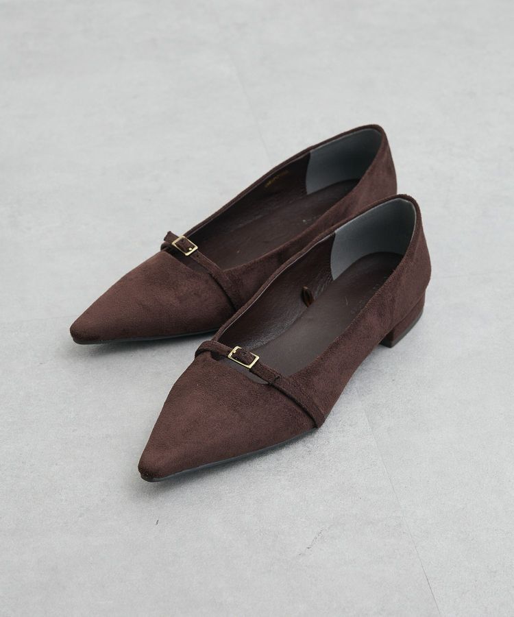 Green Parks「ベルトポインテッドトゥパンプス」|パンプス|Dark Brown