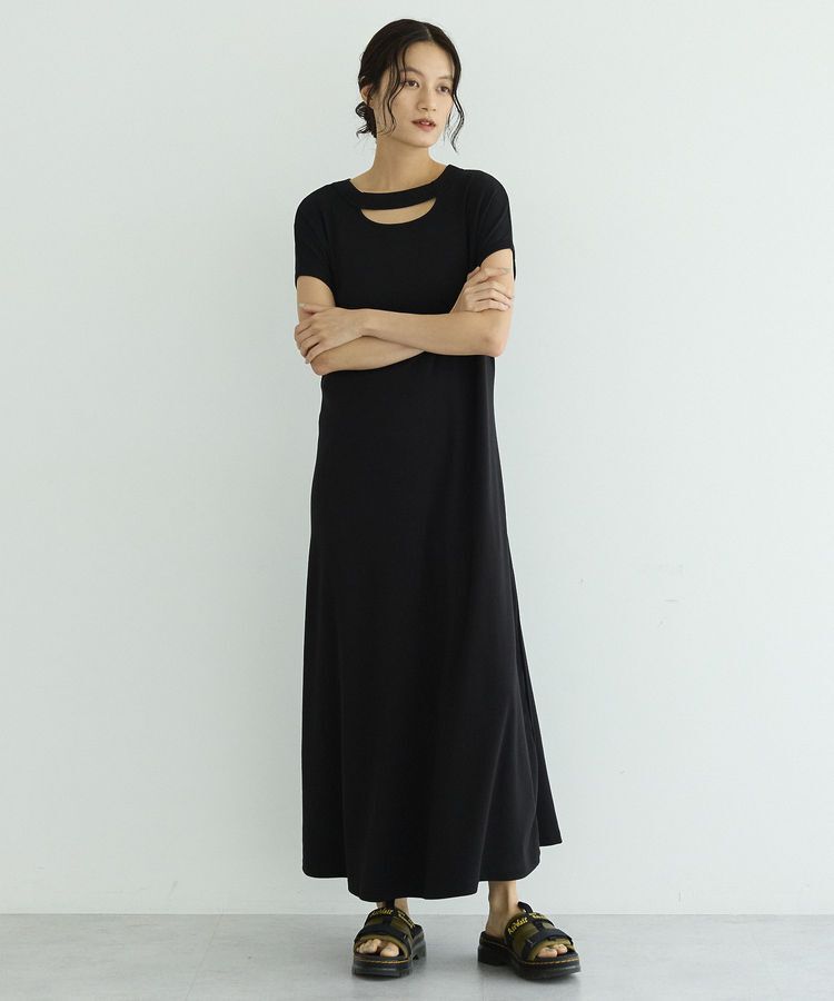 GARAGE OF GOOD CLOTHING「【日本製】ネックスラッシュ2wayカットドレス」|ワンピース|