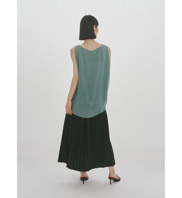 MIDIUMISOLID「MIDIUMISOLID for Ladies ノースリーブタックワイドプルオーバー」|Tシャツ・カットソー|