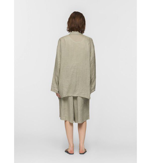mizuiro ind「mizuiro ind リネンワイドハーフパンツ」|その他|