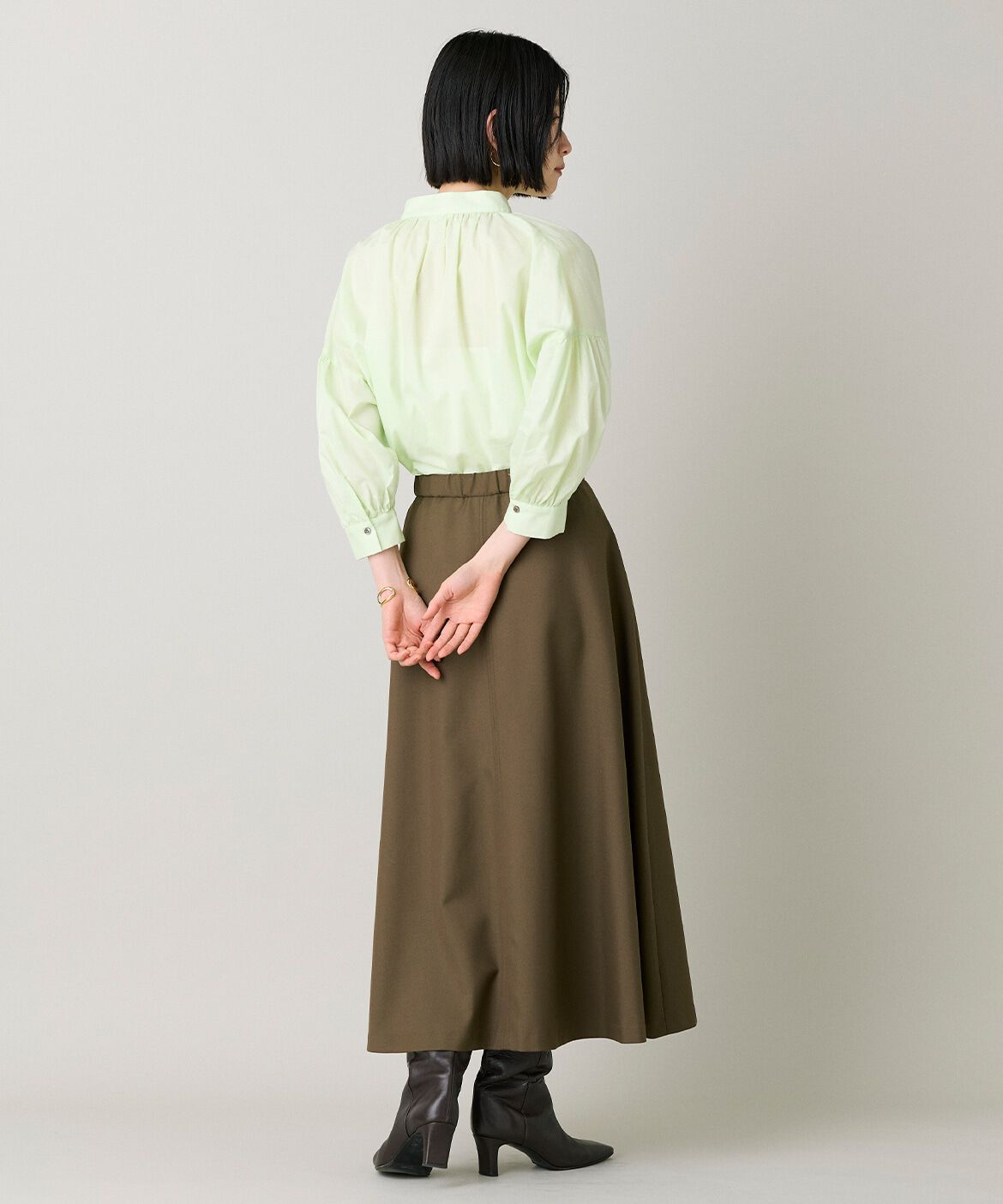 DAY by DAY it&rsquo;s international「ﾊﾞﾝﾄﾞｶﾗｰｷﾞｬｻﾞｰｼｬﾂﾌﾞﾗｳｽ|体型ｶﾊﾞｰと旬顔を叶」|シャツ・ブラウス|