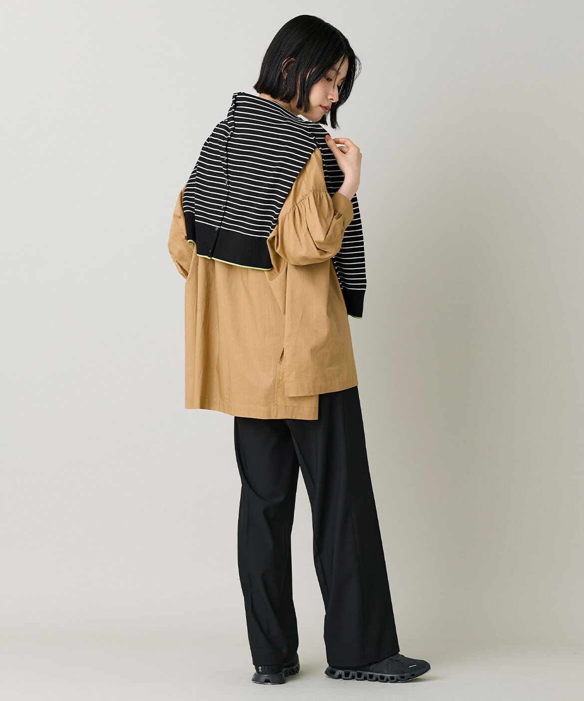 DAY by DAY it&rsquo;s international「ﾊﾞﾝﾄﾞｶﾗｰｷﾞｬｻﾞｰｼｬﾂﾌﾞﾗｳｽ|体型ｶﾊﾞｰと旬顔を叶」|シャツ・ブラウス|