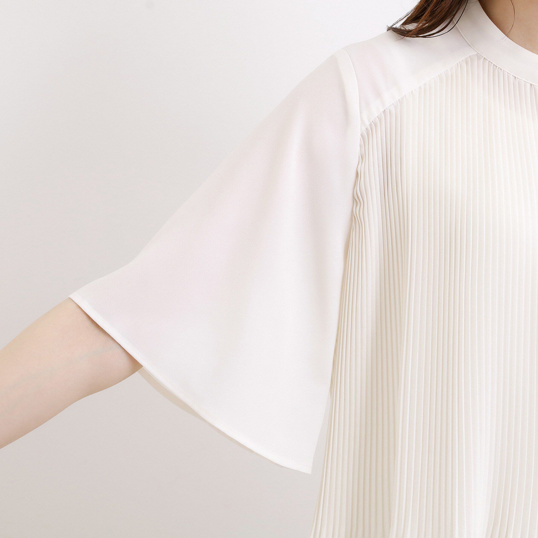 grove「【体型カバー◎】大人フェミニン消しプリーツブラウス」|シャツ・ブラウス|