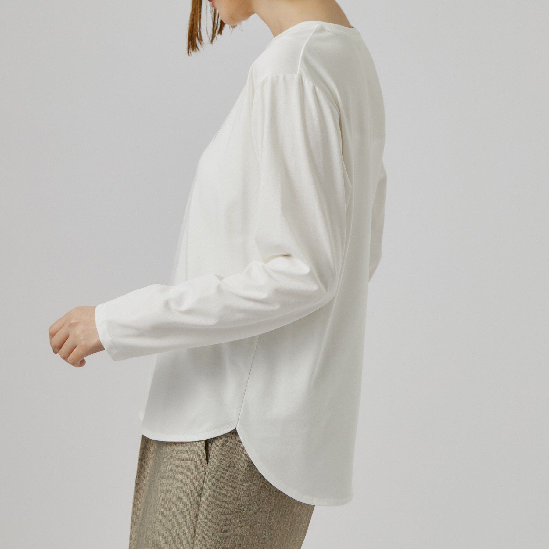 grove「【1枚着でも重ね着でも〇】大人カジュアル プリントアソートロンT」|Tシャツ・カットソー|