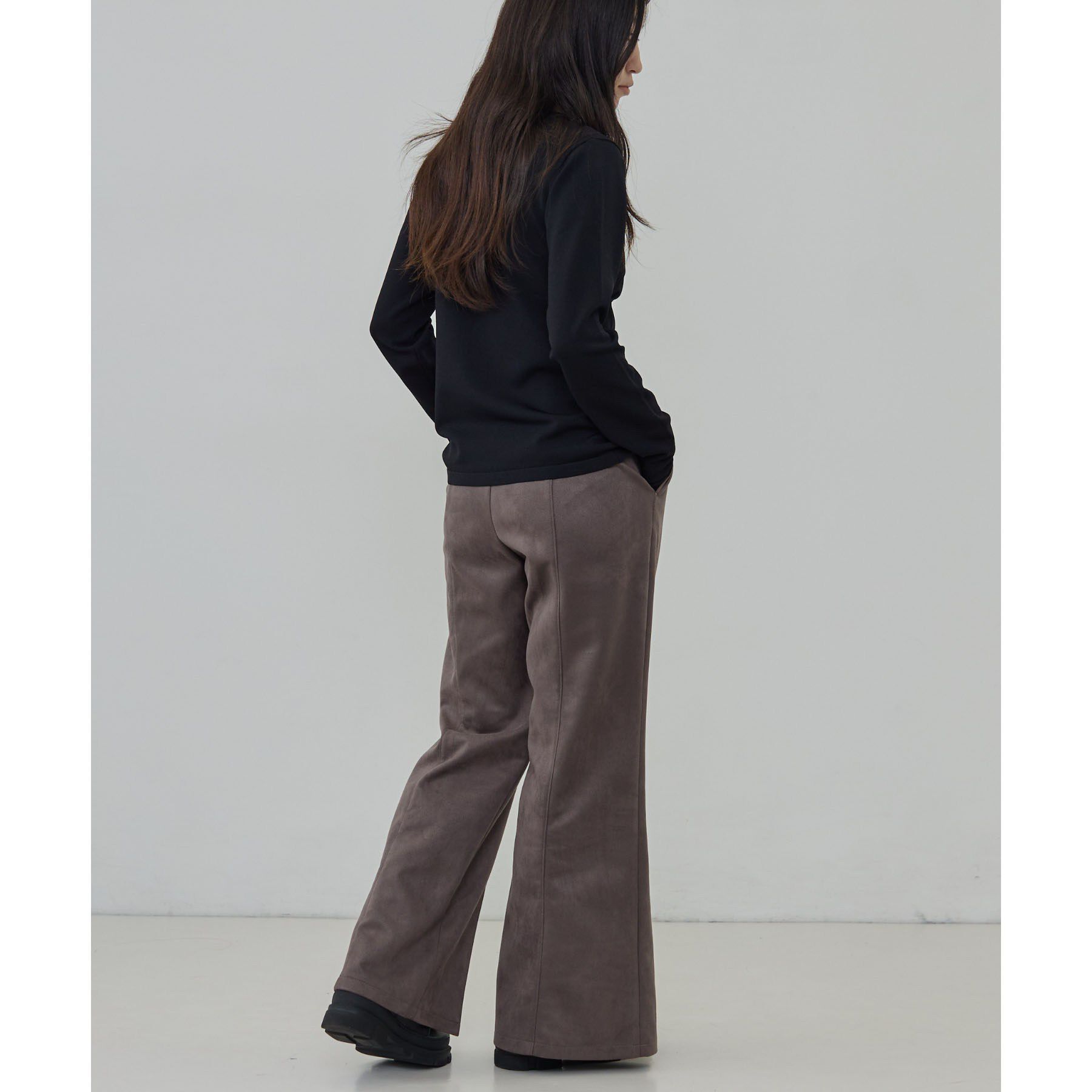 GALLEST「スエードタッチ スリットフレアパンツ」|その他|
