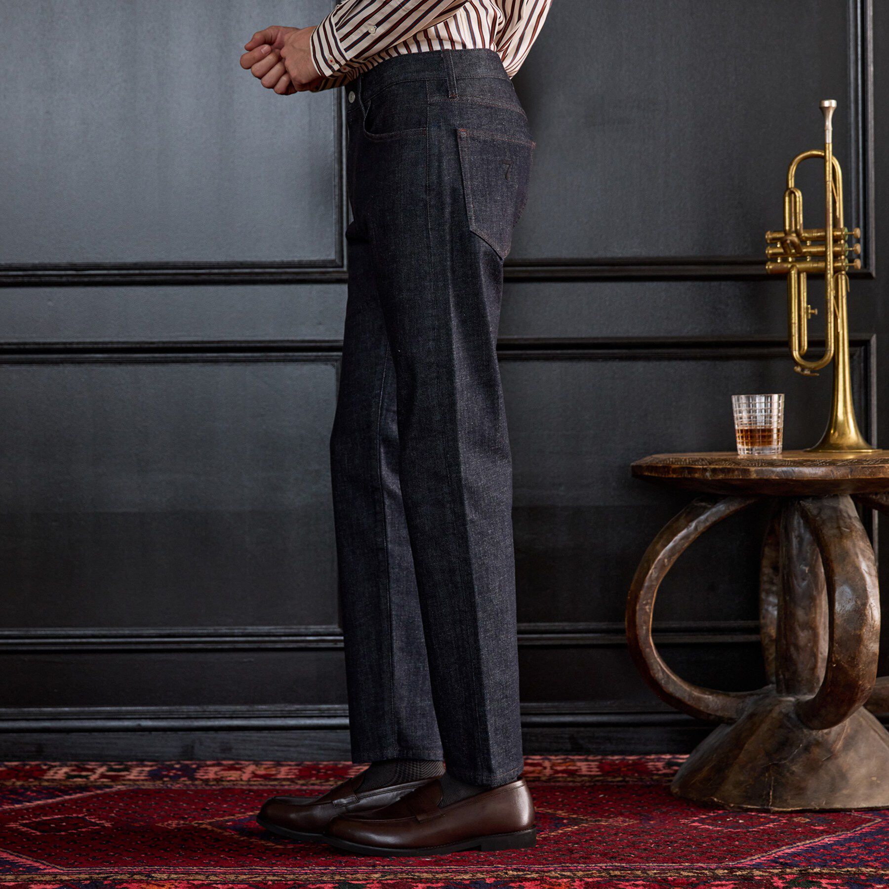 TAKEO KIKUCHI「【BOWLER HAT LABEL】ストレッチナローデニムパンツ」|デニム|